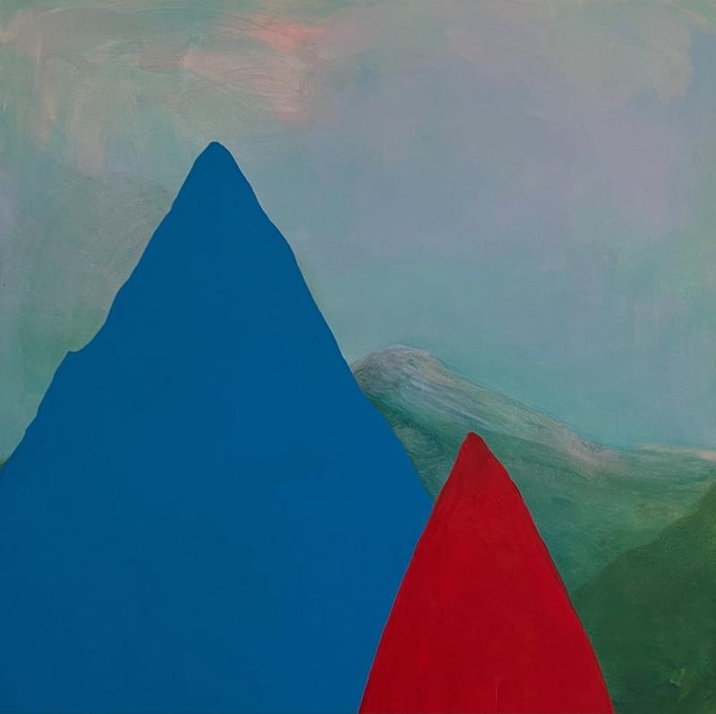 Sini-Meri Hedberg, Matkalla, akryyli kankaalle, 90x90, 2025