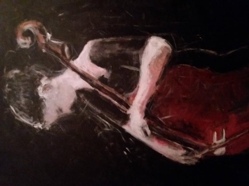 "Musiker Nr 1" Akryl på duk