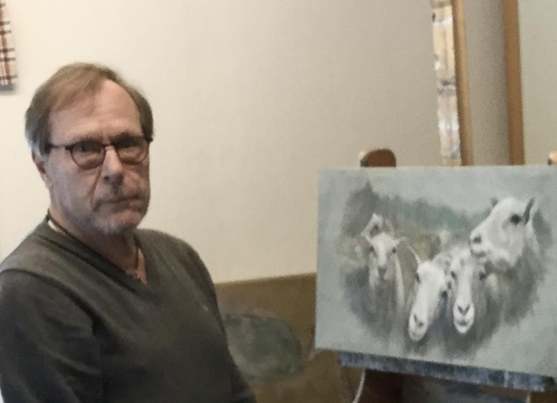 Hannu Nikander, Katras 2021,30x60,akryyli kankaalle