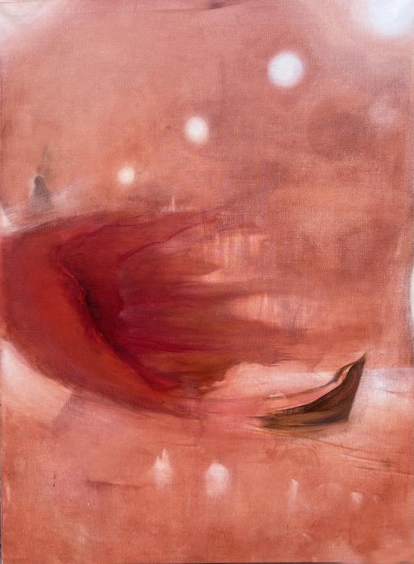 Syklit, 140cm x 120cm, tempera kankaalle, 2025
