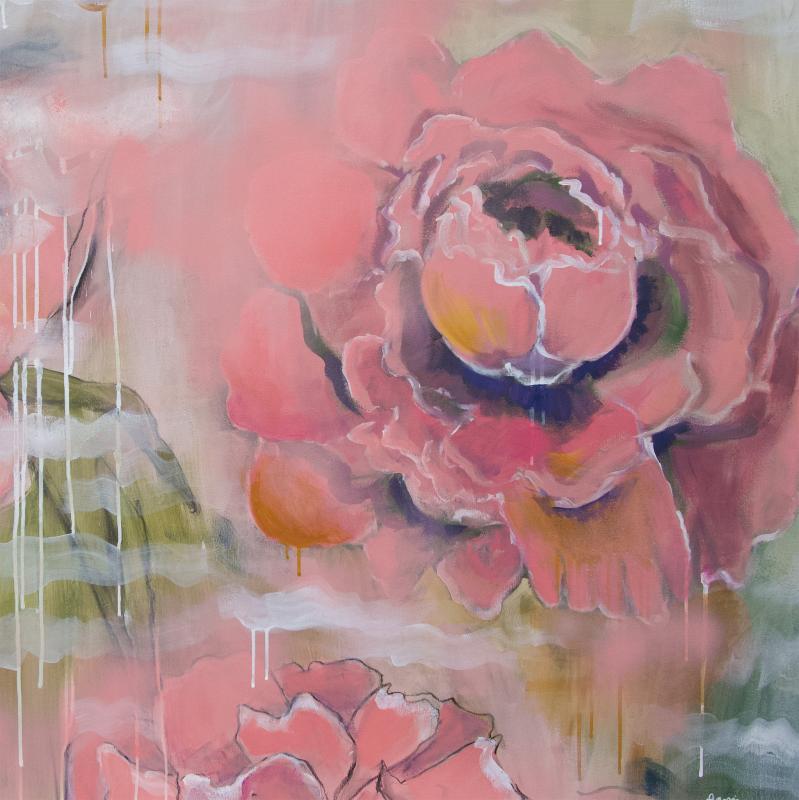 Tanja Riutta, Hetkessä elämisen taito, akryyli kankaalle, 150 x 100, 2025