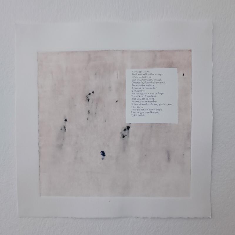 kai alonte, "spirit", monotype/mixed media, 2025