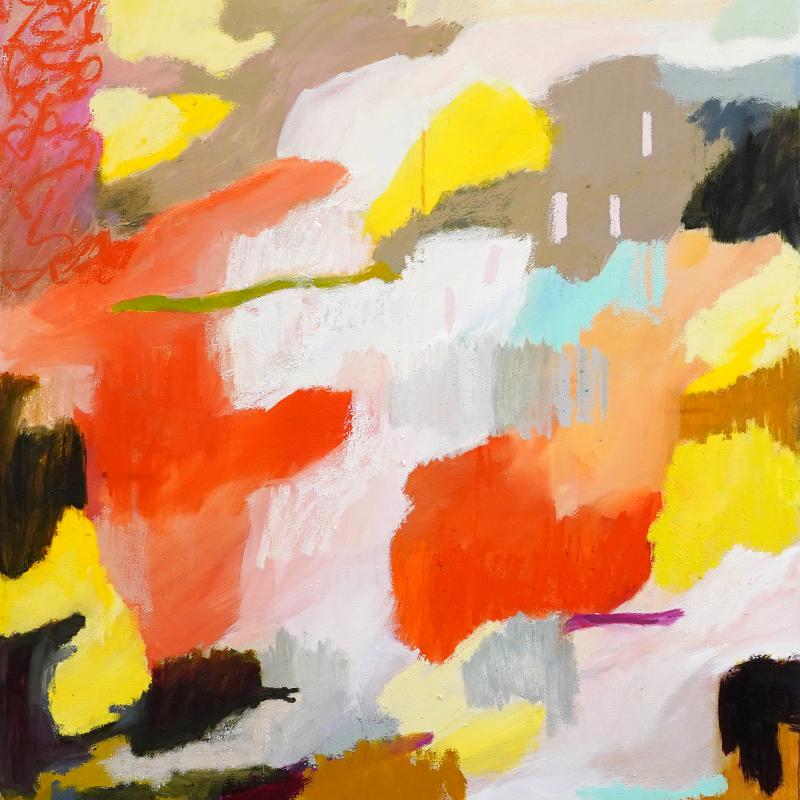 Kymmenen tikkua, öljy kankaalle, 2025