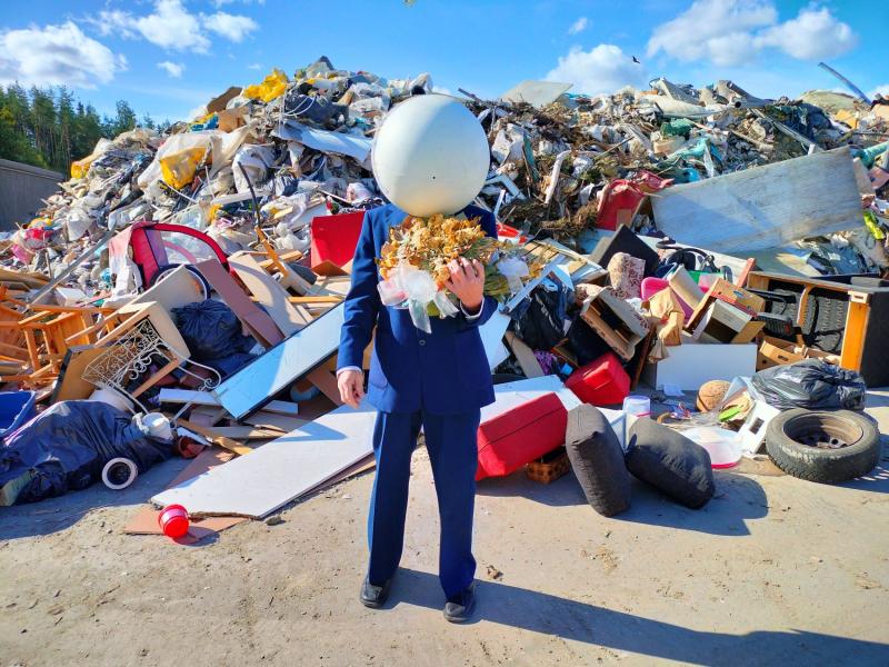 Lumipallo, Topinojan jätekeskus, Turku 2023