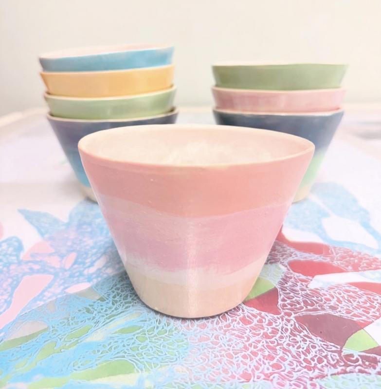 Marjo Pitko, Akvarelli sarja, 2025, keramiikka 