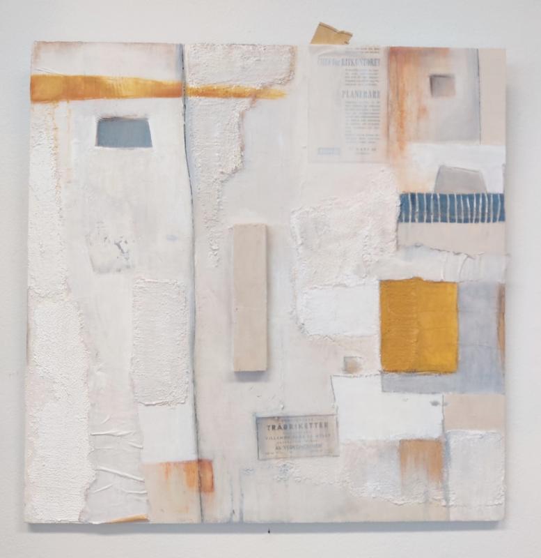 BEATIFUL GIVING 80x80 cm 
mixed media on plywood