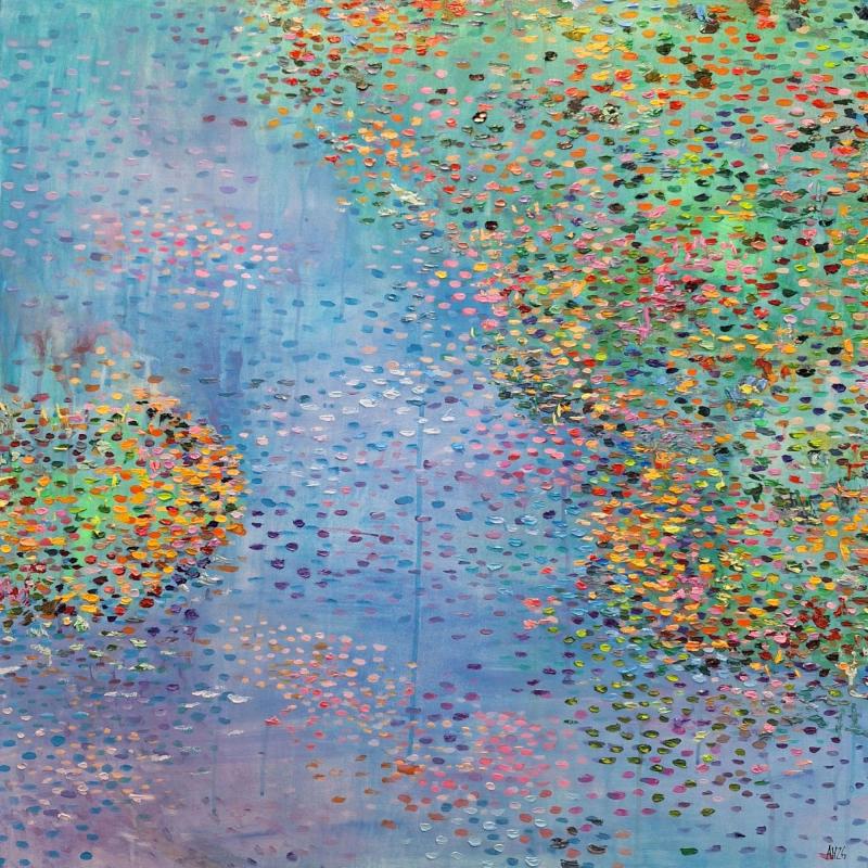 Kimaltelija, 2026, akryyli ja öljy,  81 x 81 cm