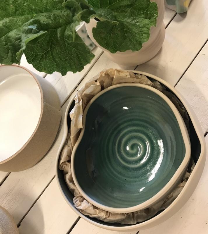 hjärtskål stengods