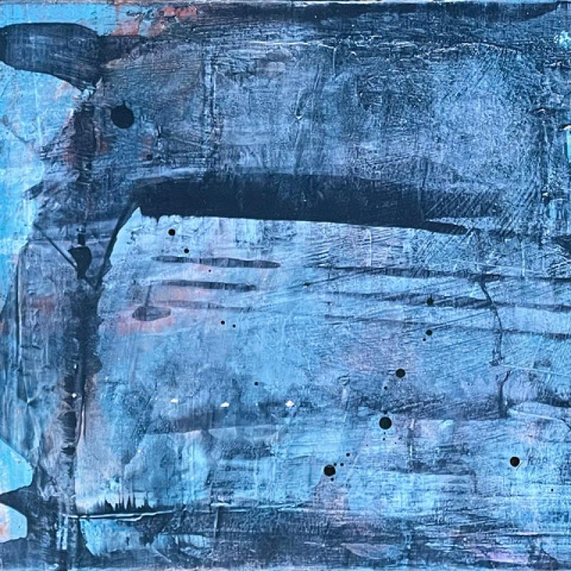 Kita, 2022, akryyli ja serigrafia levylle, 24x30cm