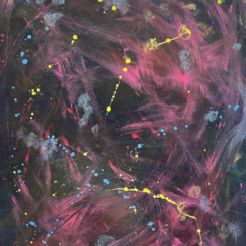 Oinaan tähdistö (detalj), 2025, akryyli kankaalle, 72 cm x 60 cm