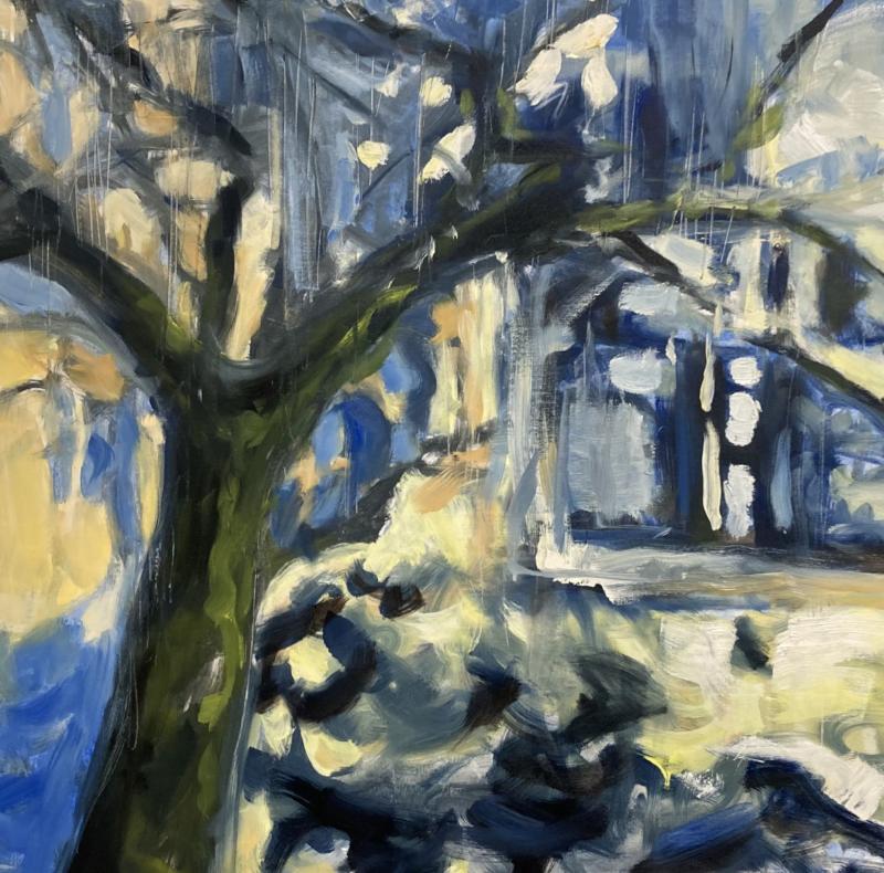 Susanne Rantanen, Water sprout, öljyväri, 1100x900, 2025