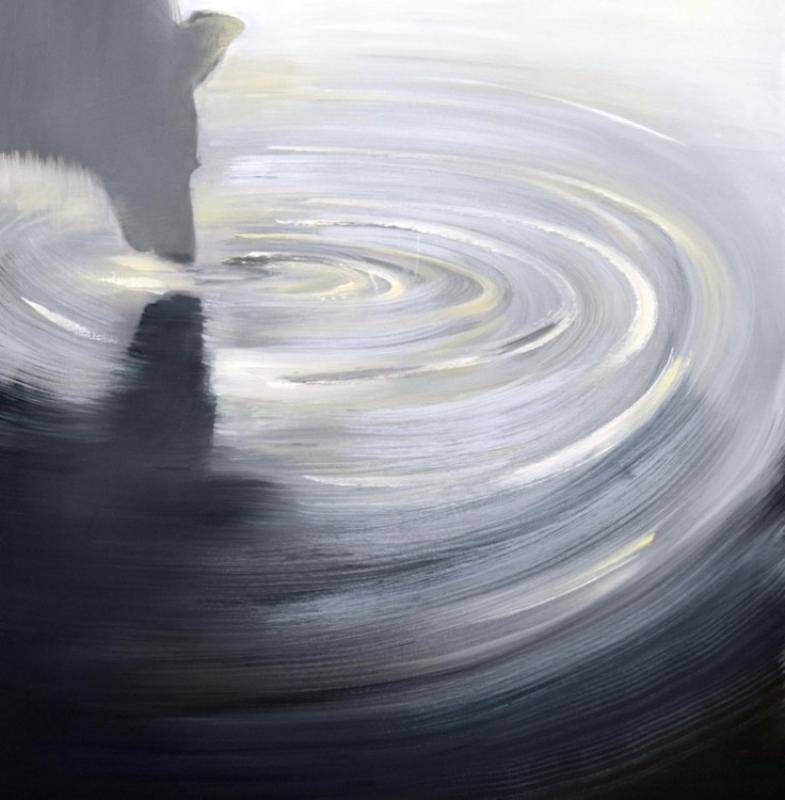 Susanne Rantanen, Reflection, öljyväri, 800x1000, 2019