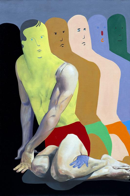 Mikko Ängeslevä / Takauma / Öljy kankaalle / 90 x 136 cm / 2024