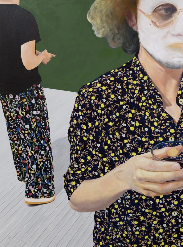 Mikko Ängeslevä / Vieraat / Öljy kankaalle / 134 x 100 cm / 2025