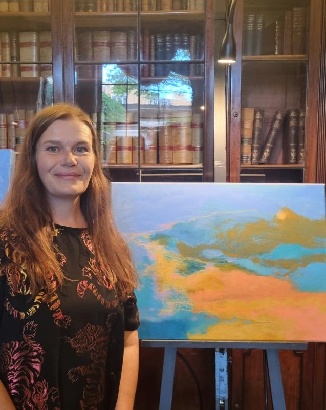 Satu Metsola, Lontoo 2025. Teos: Kunnes jälleen tapaamme. 2025. Öljy kankaalle. 50 x 70 cm