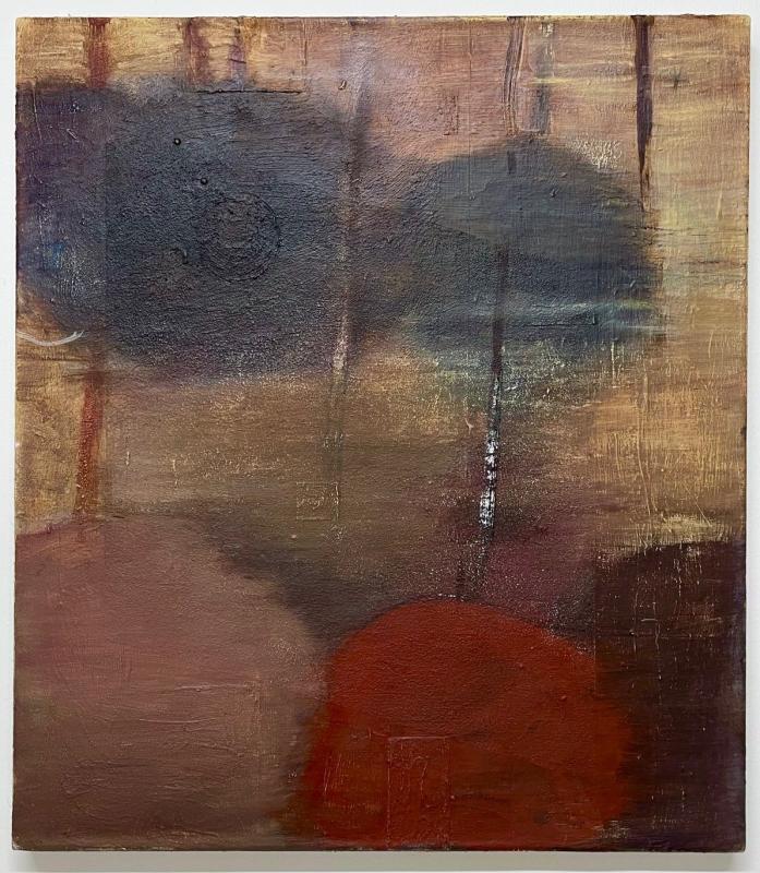 Tuuli Kalliosalo, Väreilyä, Öljyväri kankaalle, 54 x 48 cm, 2025