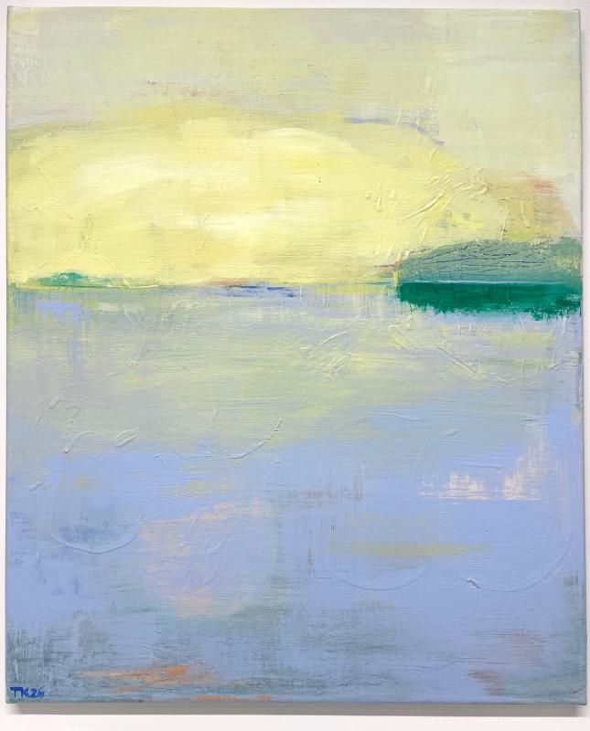 Tuuli Kalliosalo, Kevättä rinnassa, akryyli kankaalle, 65 x 54 cm, 2026