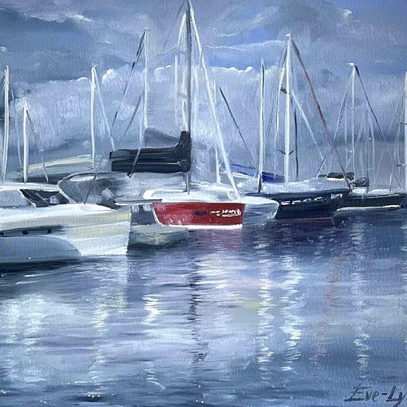 "Hemhamnen", 2024, olje pa duk
"Kotisatamassa", 2024 , oljemaalaus
"In home port", 2024, oil painting