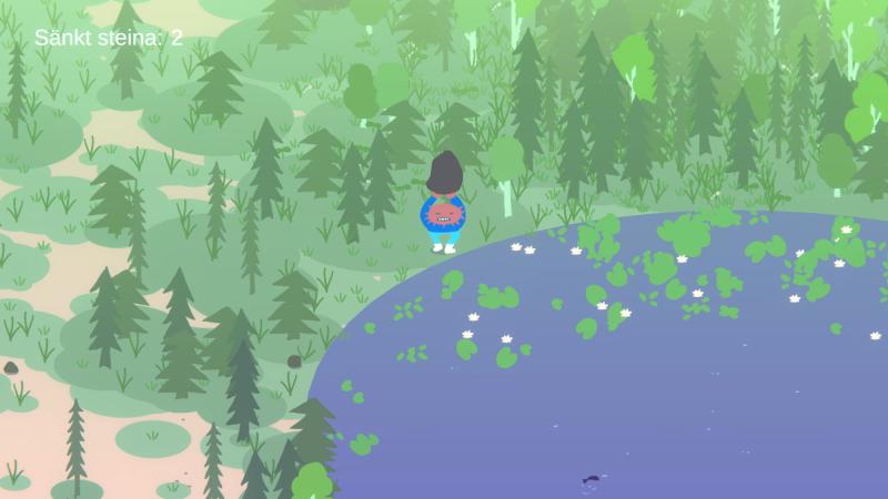 Skärmdump från spelet "Steinkastarn"