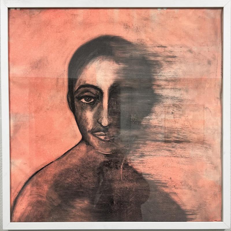 Heidi Savilakso-Saatsi, Change, Uv-hohtava monotypia, 60x60cm, 2025 