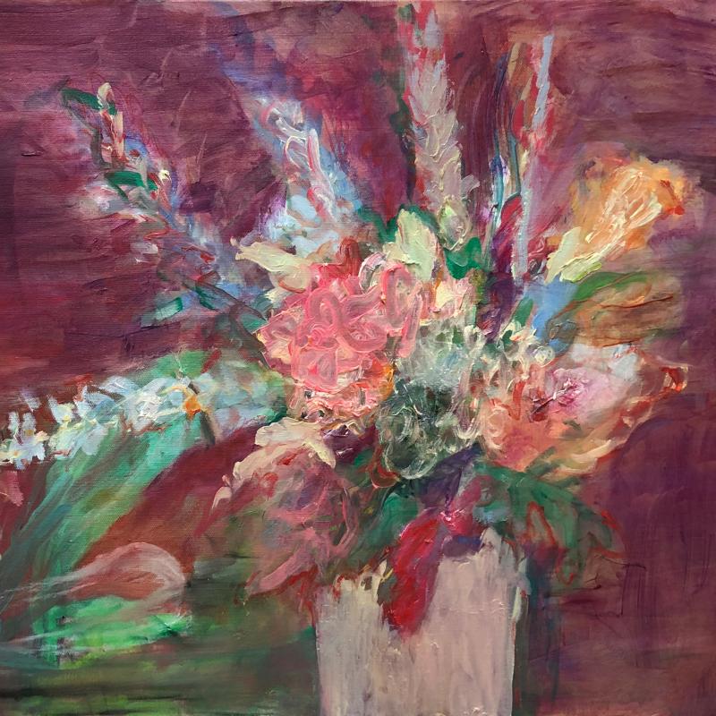 Jaana Valtari, Wild Blossoms, öljy kankaalle, 2025