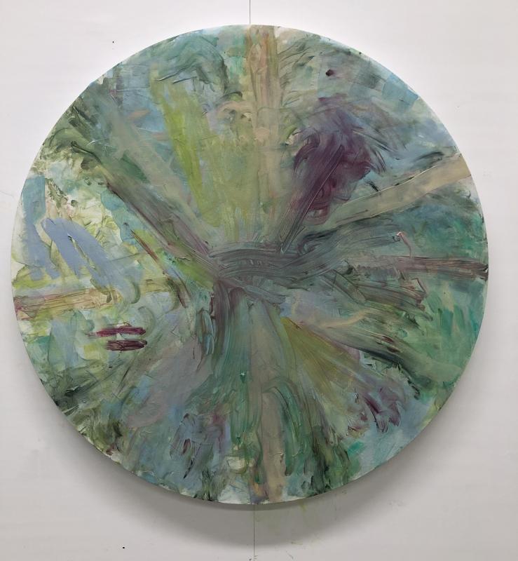 Jaana Valtari, Kehrä, öljy kankaalle, 60 x 60, 2024